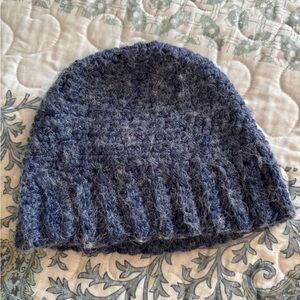 Source Unknown Blue Knit Beanie